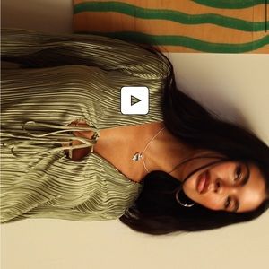 MALOP LONG SLEEVE MINI DRESS SAGE